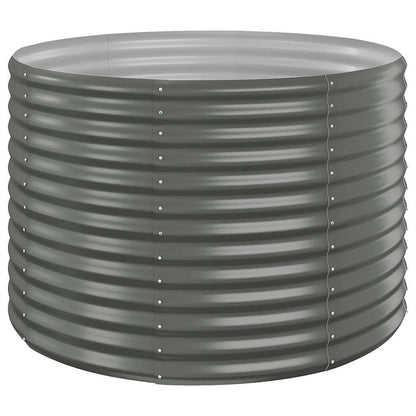 Jardinera Arriate Acero Galvanizado Gris 100x100x68 Cm_0