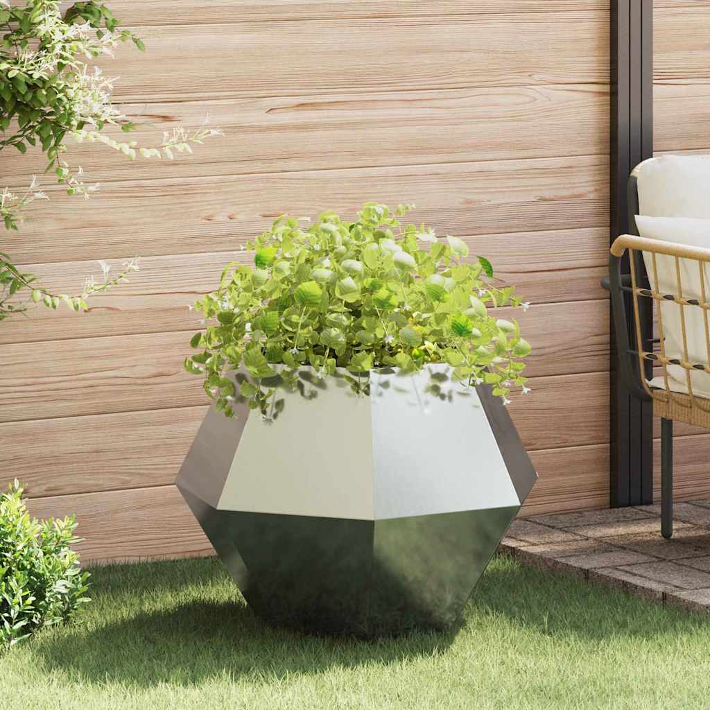 Jardinera Plateado 75 X 75 X 60 Cm Acero Galvanizado_1