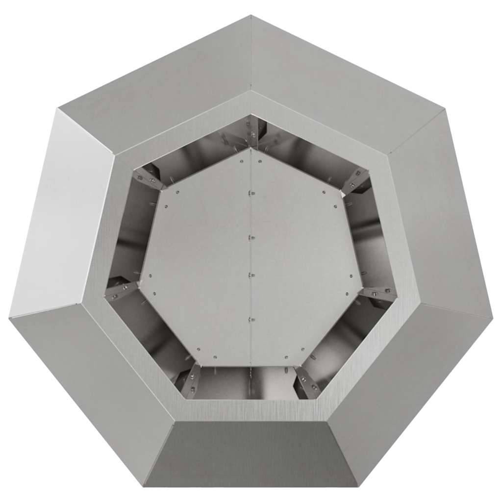 Jardinera Plateado 50 X 50 X 40 Cm Acero Inoxidable_5