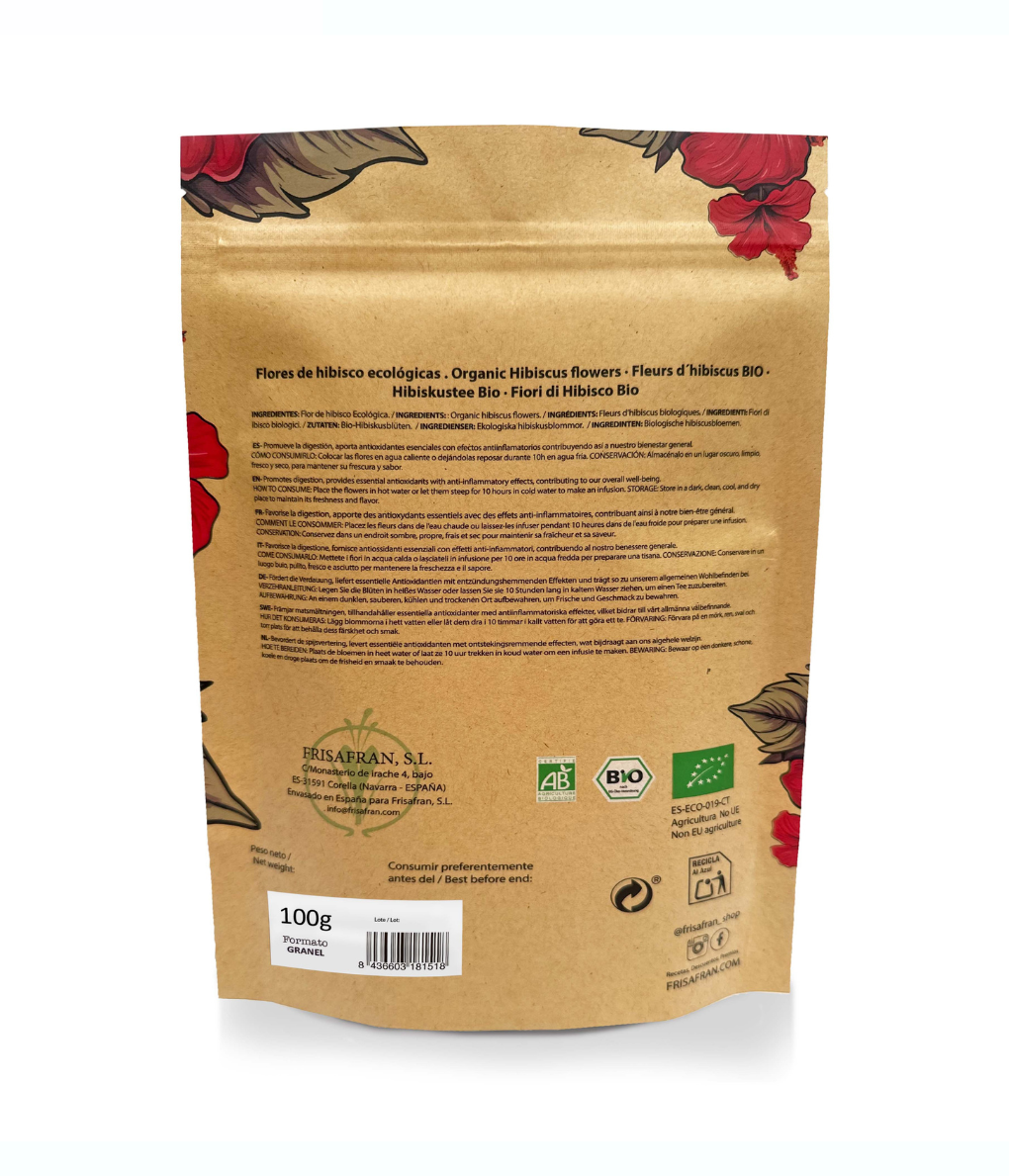 Infusión De Hibisco A Granel Ecológica | Frisafran 100 G_5