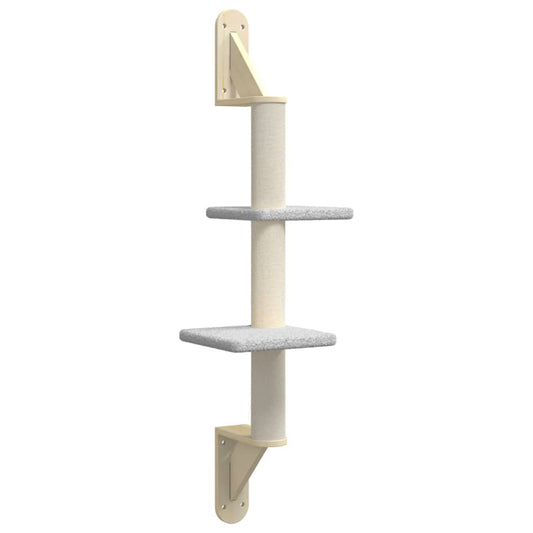 Árbol Rascador Para Gatos De Pared Gris Claro 108 Cm_0