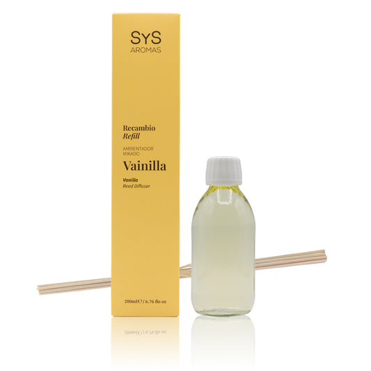 Recambio Mikado de Vainilla Origins SYS Aromas 200 ml | Con Palos | Aroma Dulce y Reconfortante_0
