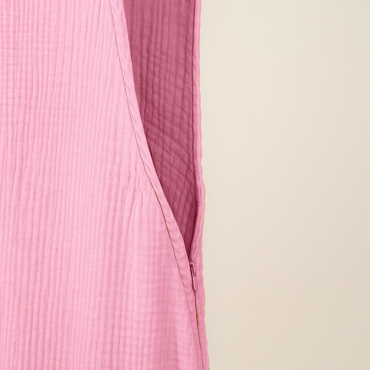 Saco De Dormir De Verano De Algodón Orgánico Rosa_4