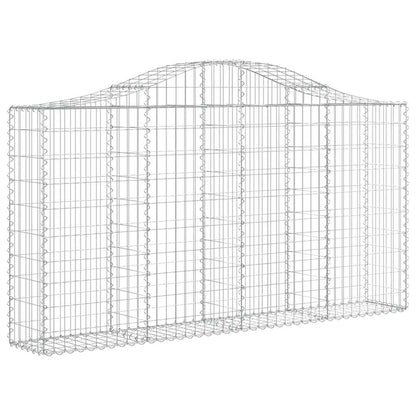 Cestas Gaviones 18 Uds Forma De Arco Hierro 200x30x100/120 Cm_2