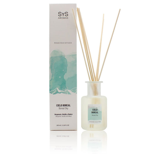 Ambientador Mikado Cielo Boreal Experience SYS Aromas 100 ml | Aroma Amaderado y Dulce | Sofisticado_0