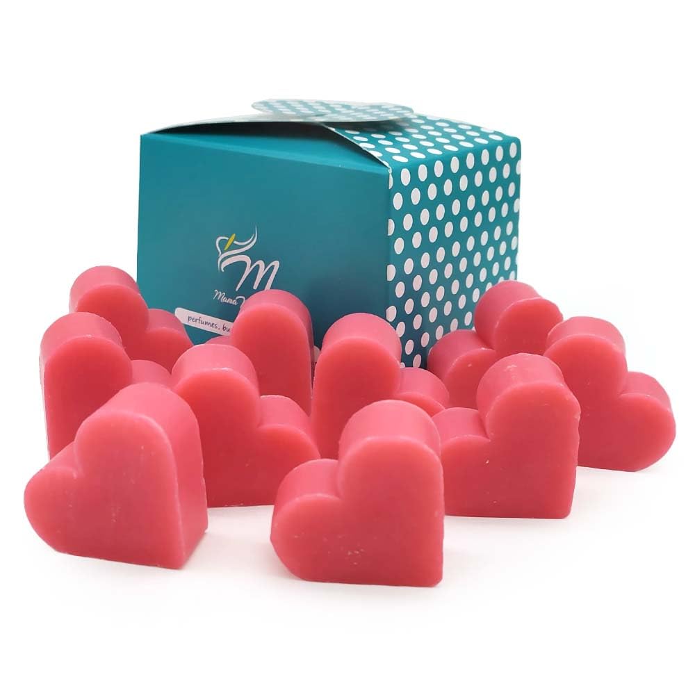 12 Jabones Aromáticos Con Forma De Corazón - Detalle Para Invitados De Eventos. Jabón Glicerina Aroma Rosas_3