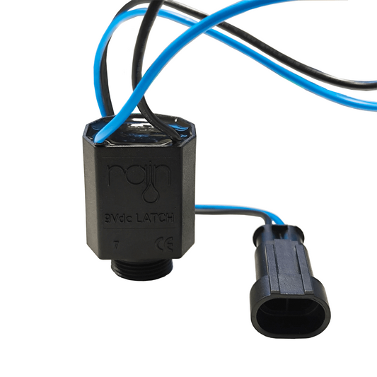 Solenoide Rain 9v Dc Latch Con Adaptador Y Palanca Para Abrir De Forma Manual_0