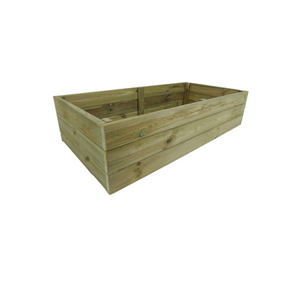 Jardinera De Madera Eko De Pino Tratada Vidahuerto 30x30x30 Cm._2