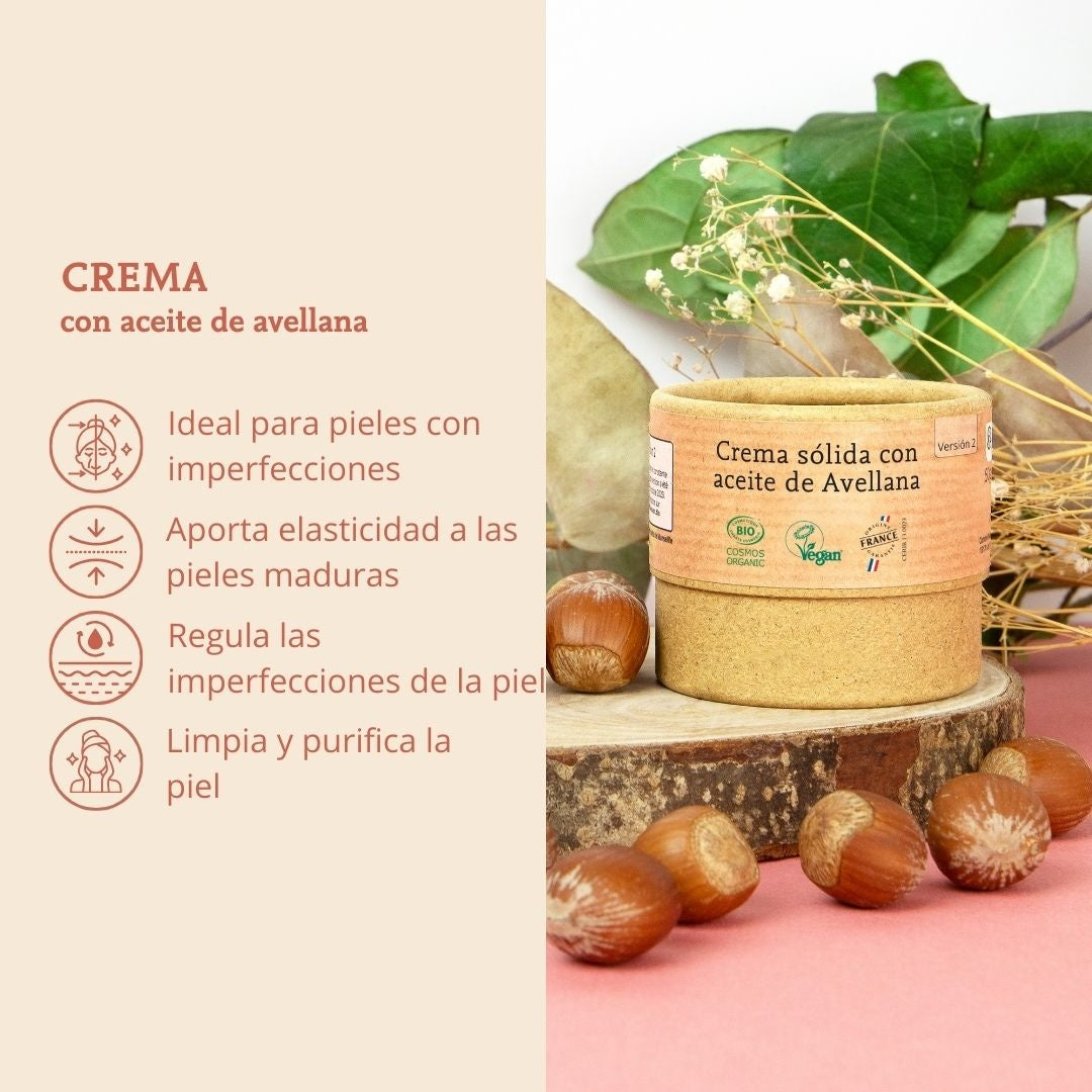 Crema sólida con aceite de avellanas Comme Avant 50 g