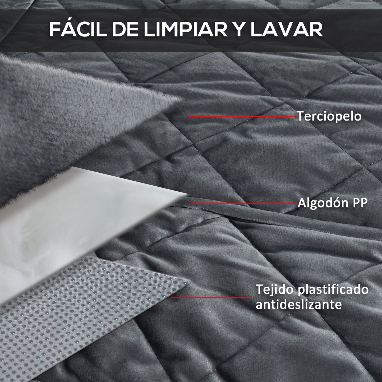 Pawhut Funda De Asiento Delantero De Coche Para Perro Antideslizante Con Ancla Y_5