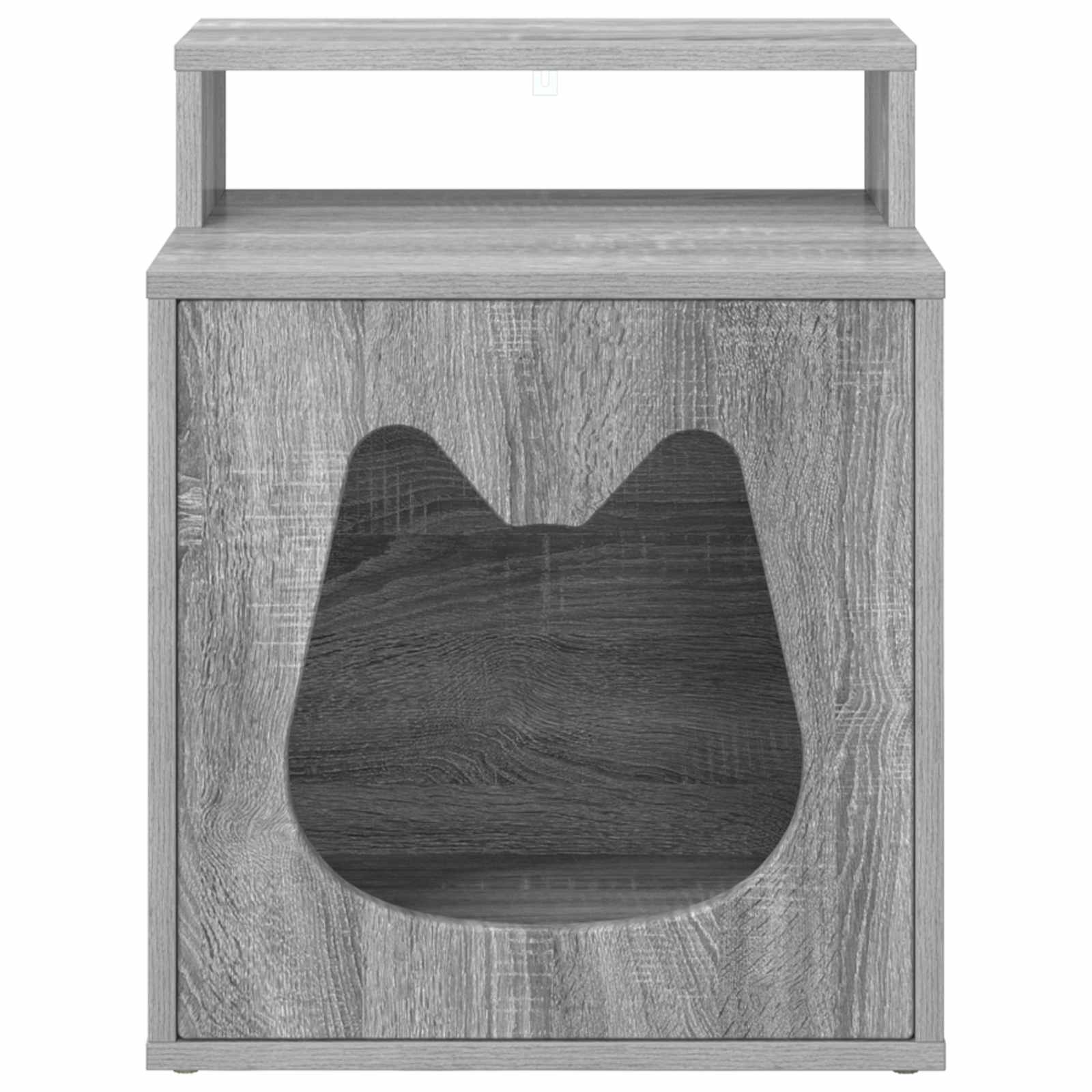 Casa Para Gatos Gris Sonoma 42,5 X 40 X 53,5 Cm_4