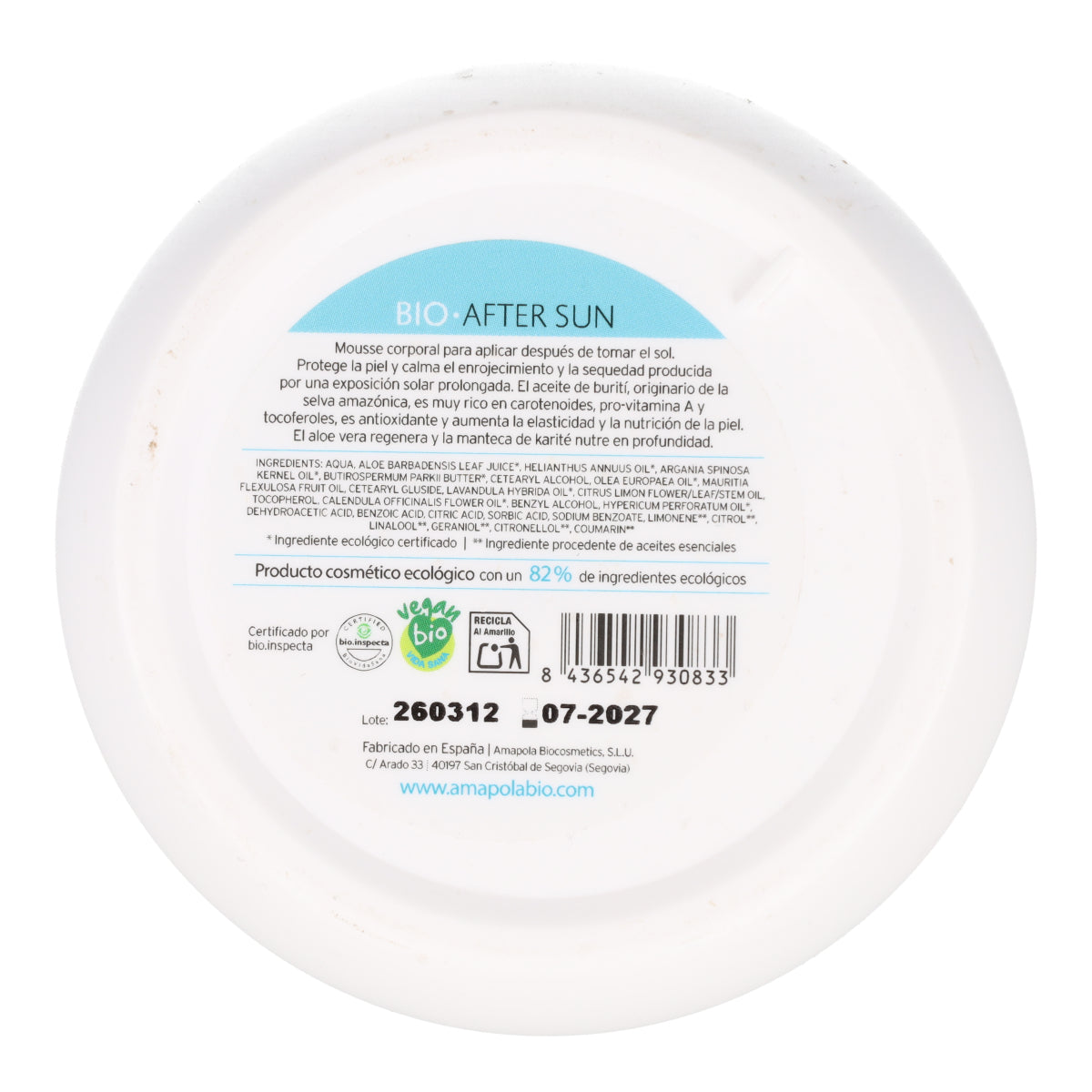 After sun Amazonia Amapola 250 ml