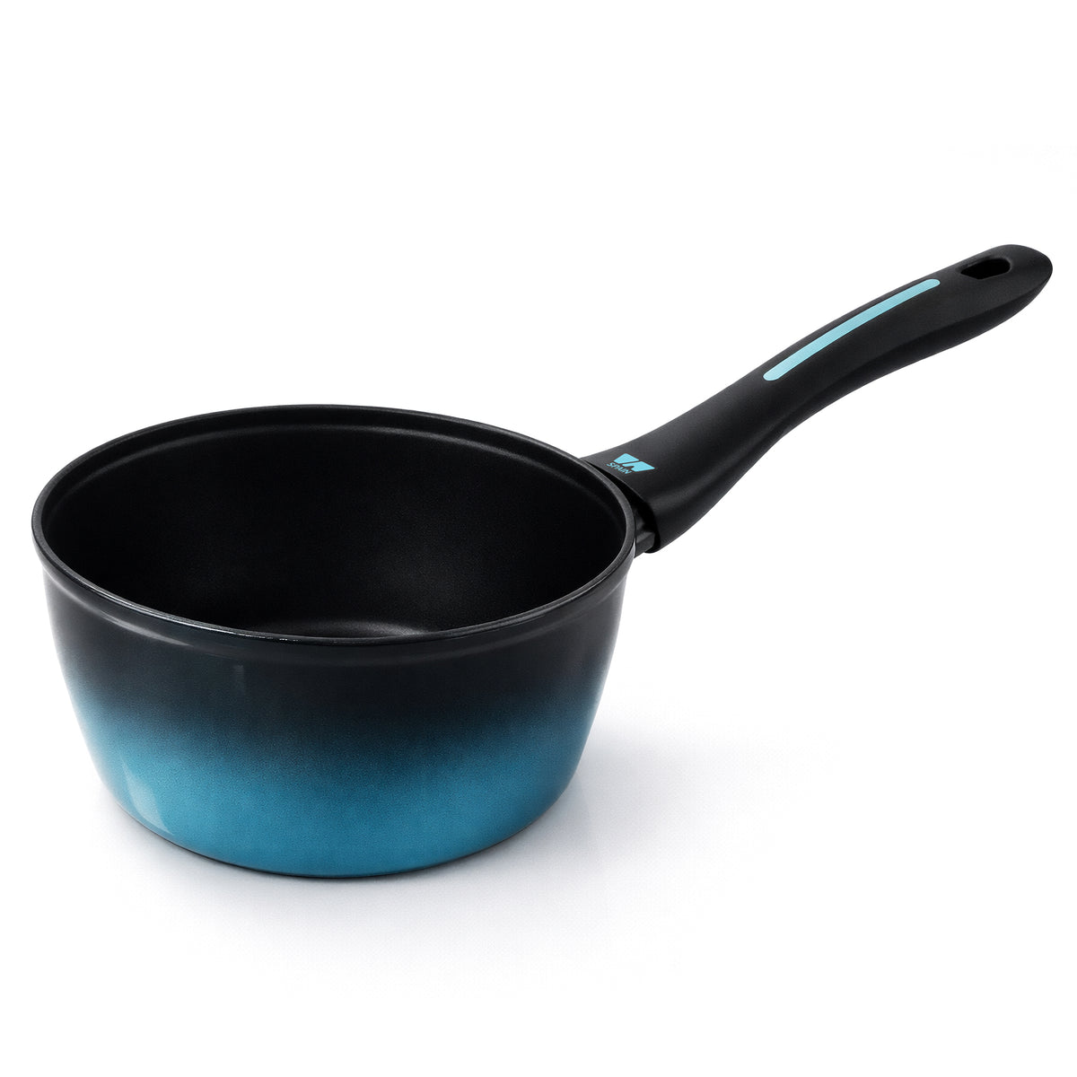 Briebe Cazo Inducción Acero Forjado 16cm Antiadherente Sin Pfoa, Todas Cocinas Fabricada En España, Mare, Azul_0