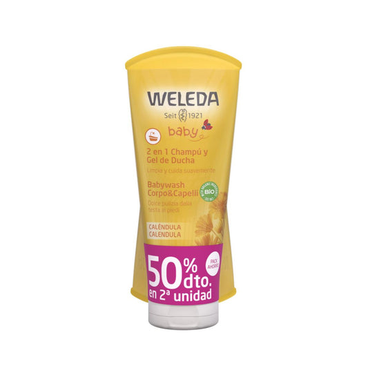 Duplo Champú y Gel de ducha Caléndula (50% de dto, en 2ª unidad)