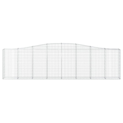 Cestas De Gaviones 5 Uds Forma De Arco Hierro 400x30x100/120 Cm_3