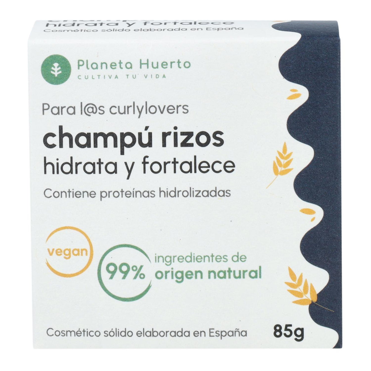 Champú sólido Método Curly con Proteína hidrolizada Planeta Huerto 85 gr