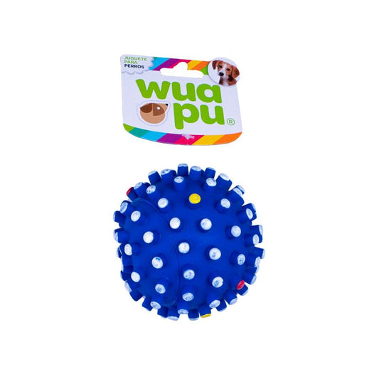 3 Pelotas Para Perro Modelo Sputnik De 6cm En Colores Surtidos. Plástico Vinilo Flexible Con Sonido._0
