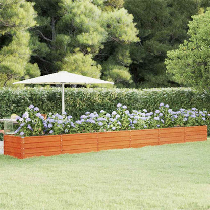 Arriate Oxidado De Acero Corten 600x80x45 Cm_1