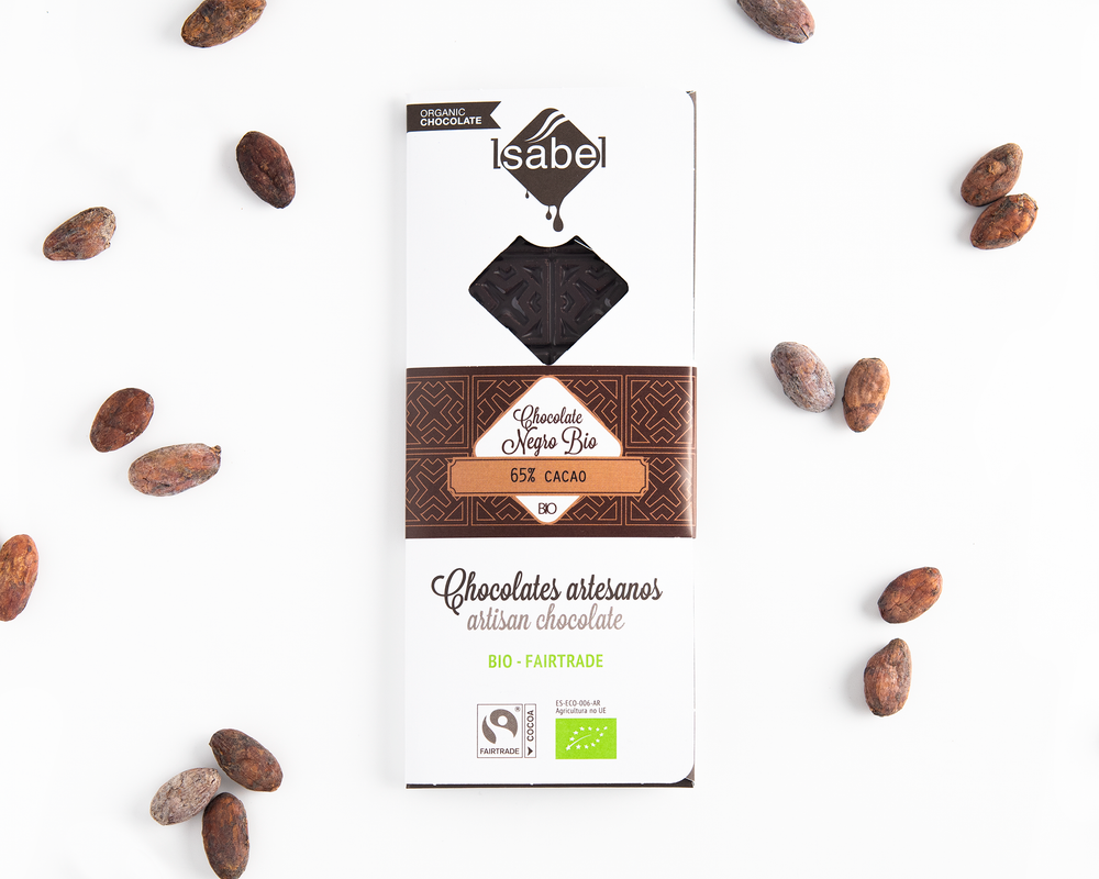 Tableta Bio chocolate negro 65% cacao_0