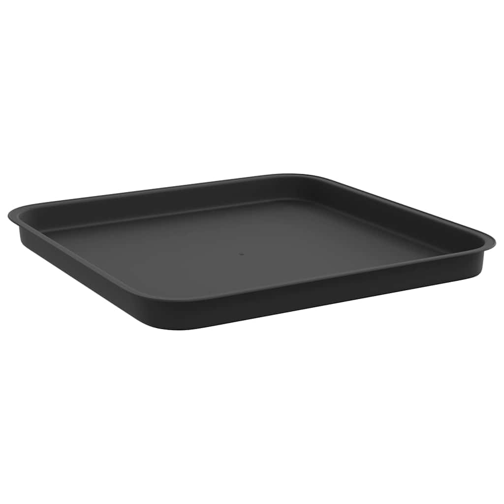 Bandeja Cuadrada Para Flores 6 Uds. Negro 32 X 32 X 2,5 Cm_4
