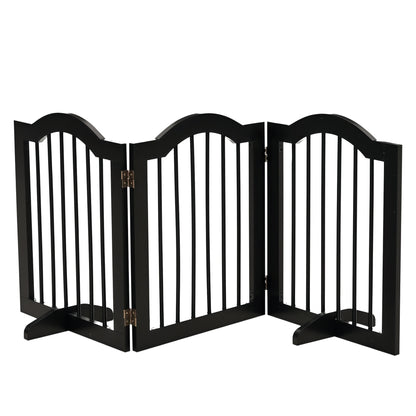 Pawhut Barrera De Seguridad Plegable De Perros Pequeños 154,5x29,5x61 Cm Negro_0