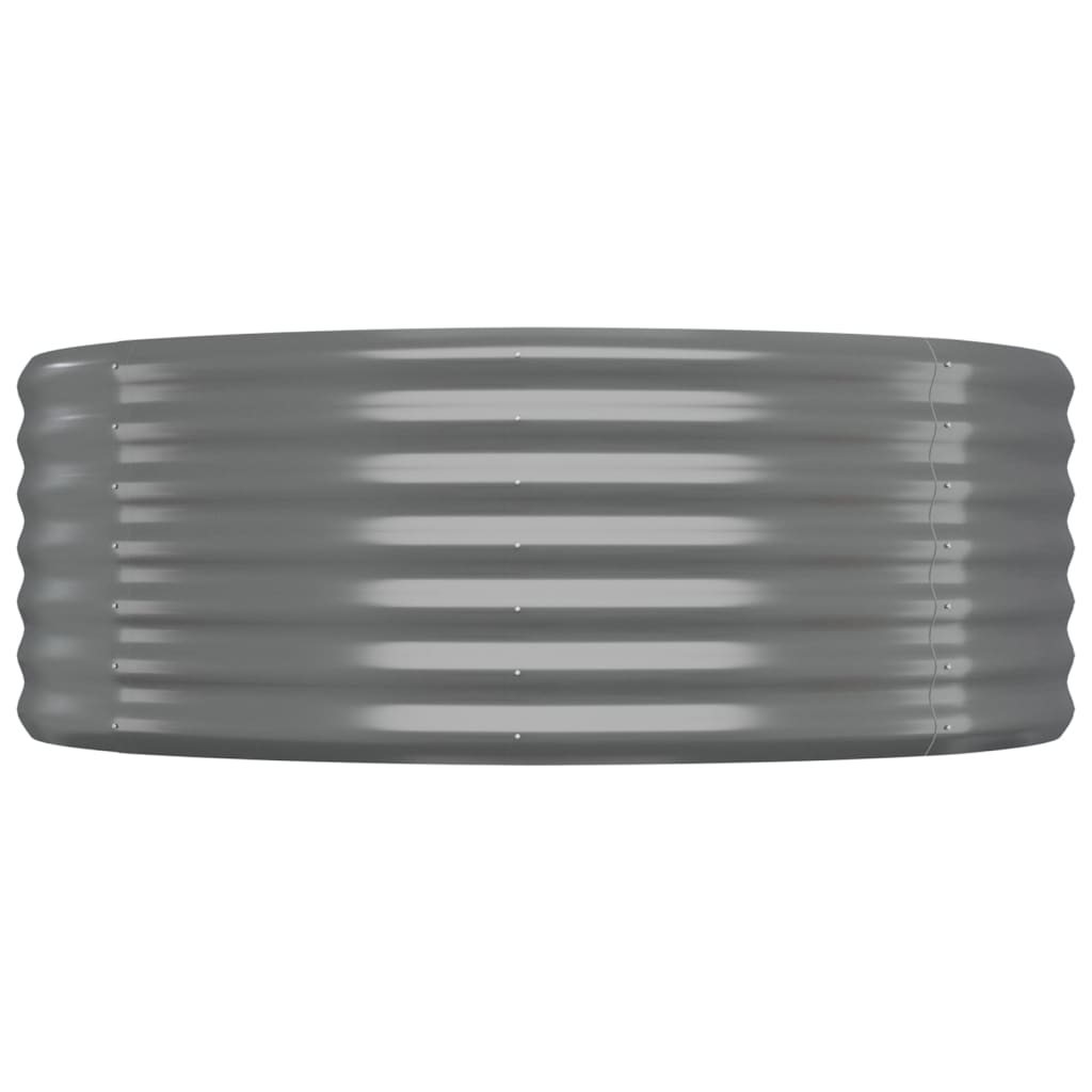 Jardinera Arriate Acero Galvanizado Gris 249x100x36 Cm_3