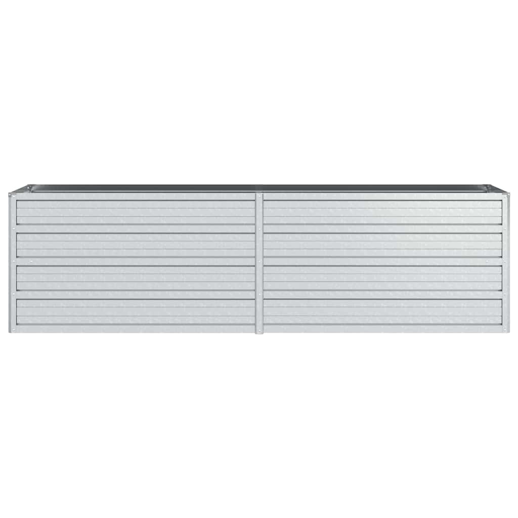 Arriate De Acero Galvanizado Plateado 160x40x45 Cm_3