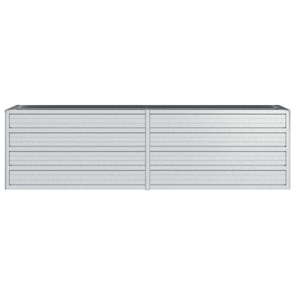 Arriate De Acero Galvanizado Plateado 160x40x45 Cm_3