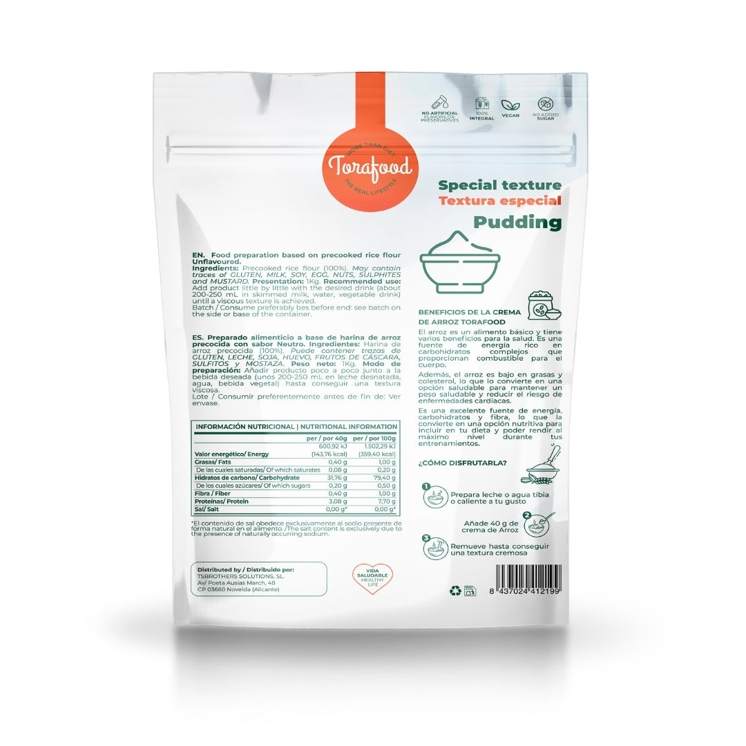 Crema De Arroz Neutro Torafood 1kg