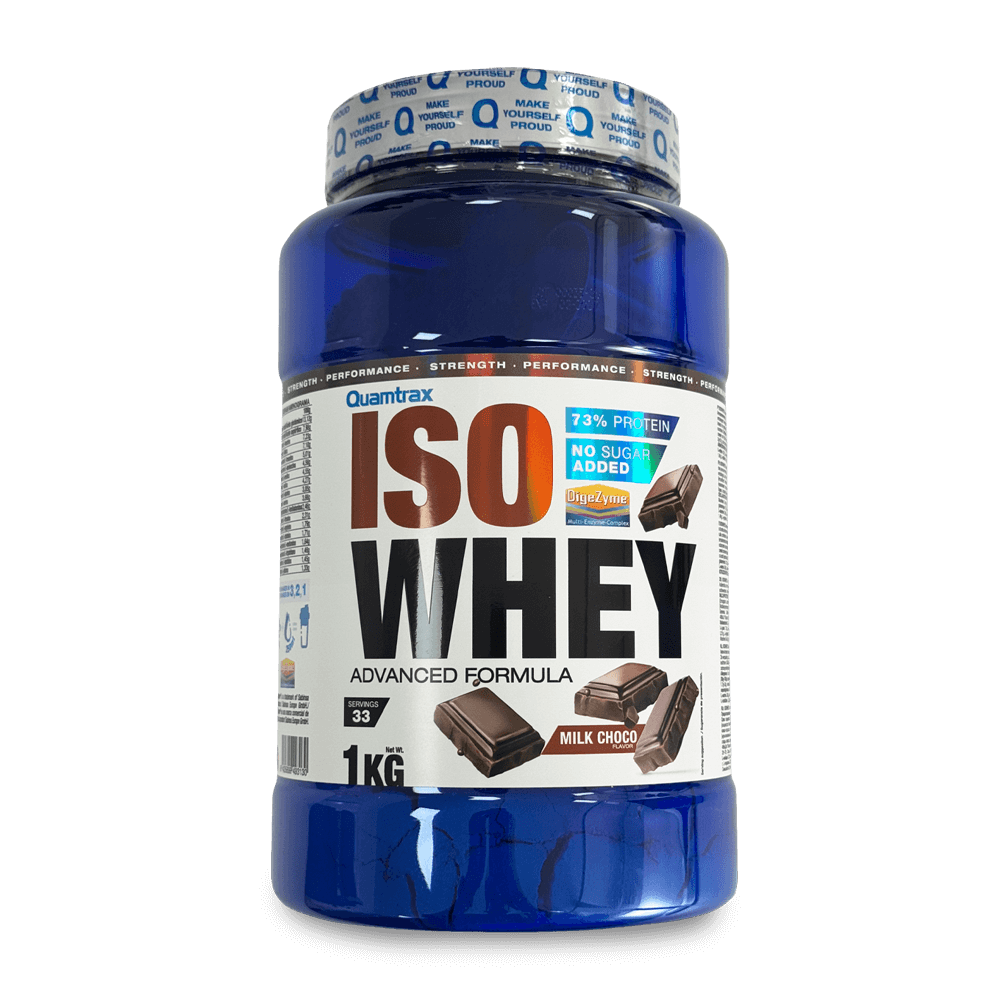 Isowhey - 1kg - Platano - Proteína De Aislado De Suero Isolate - Quamtrax_0