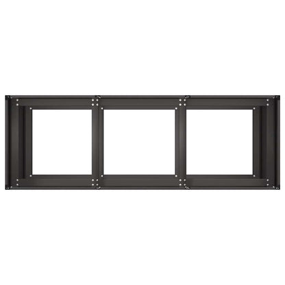 Jardinera De Acero Laminado En Frío Negro 120x40x80 Cm_4