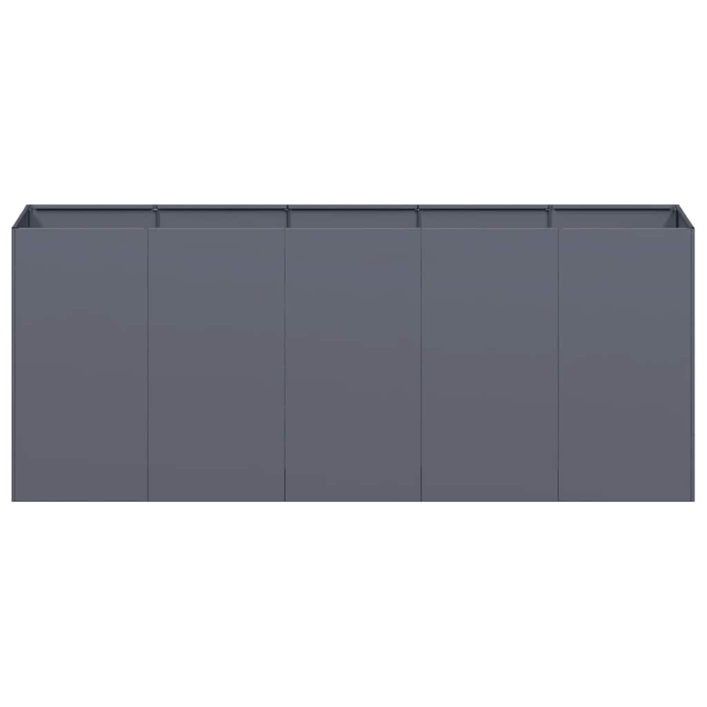 Jardinera De Acero Laminado En Frío Antracita 200x40x80 Cm_3