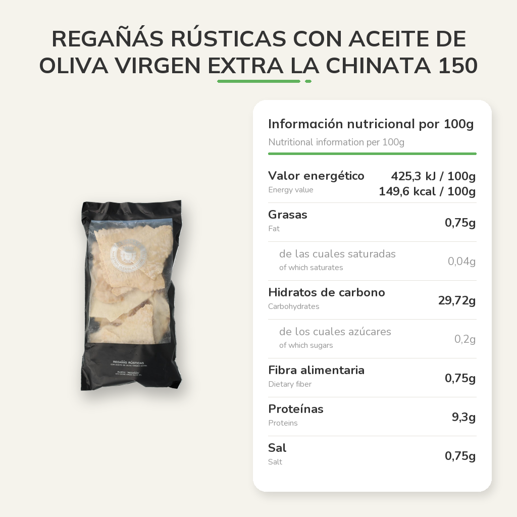 Información nutricional