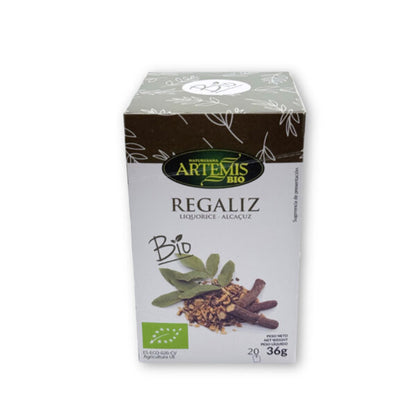 Infusión Regaliz ECO Artemis BIO 20 bolsitas 36g