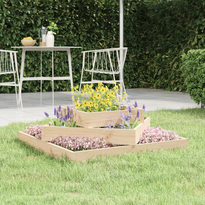 Jardinera De Madera Maciza De Pino 83x83x27 Cm_1