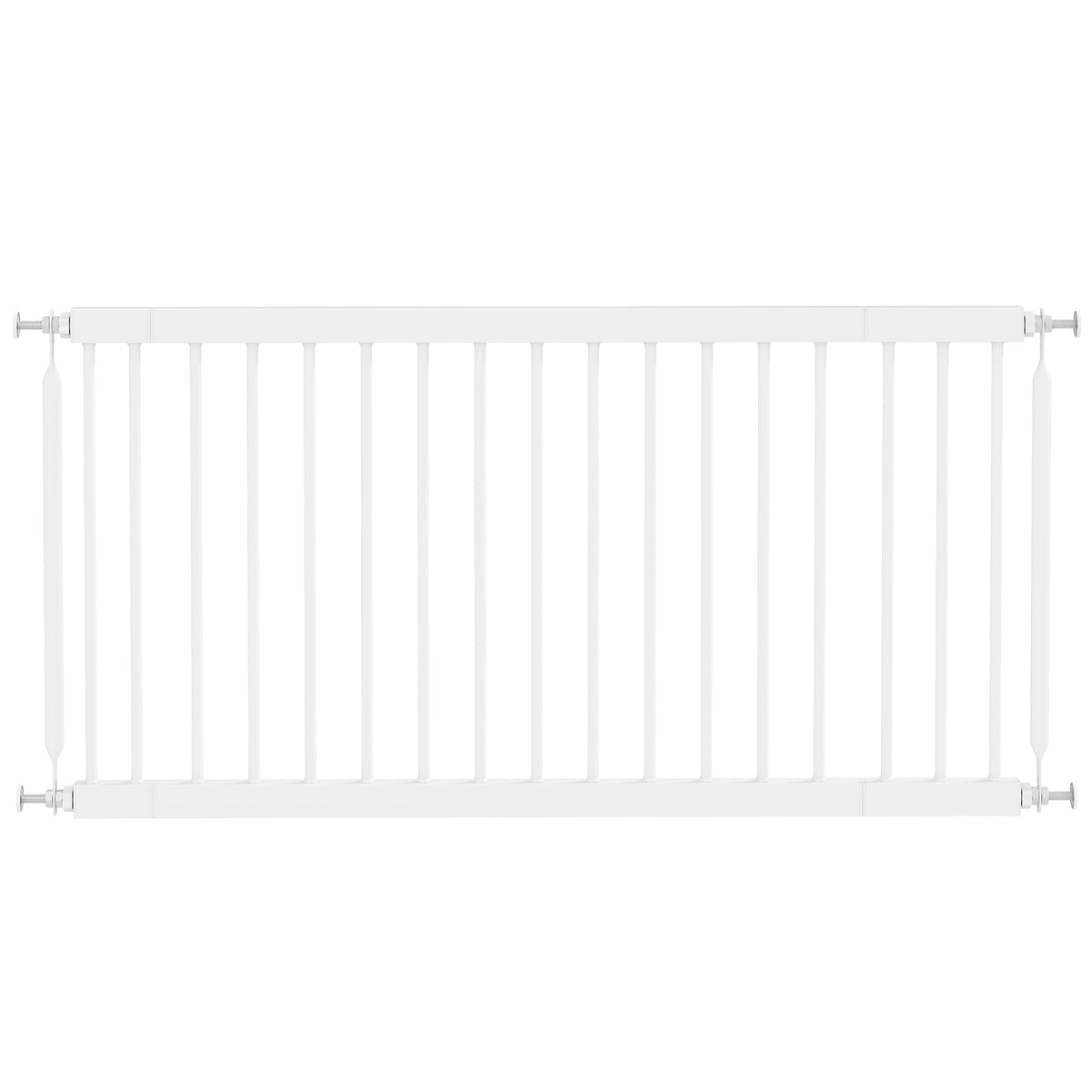 Pawhut Barrera De Seguridad Para Perros Pequeños Extensible 67-93,5 Cm Blanco_0