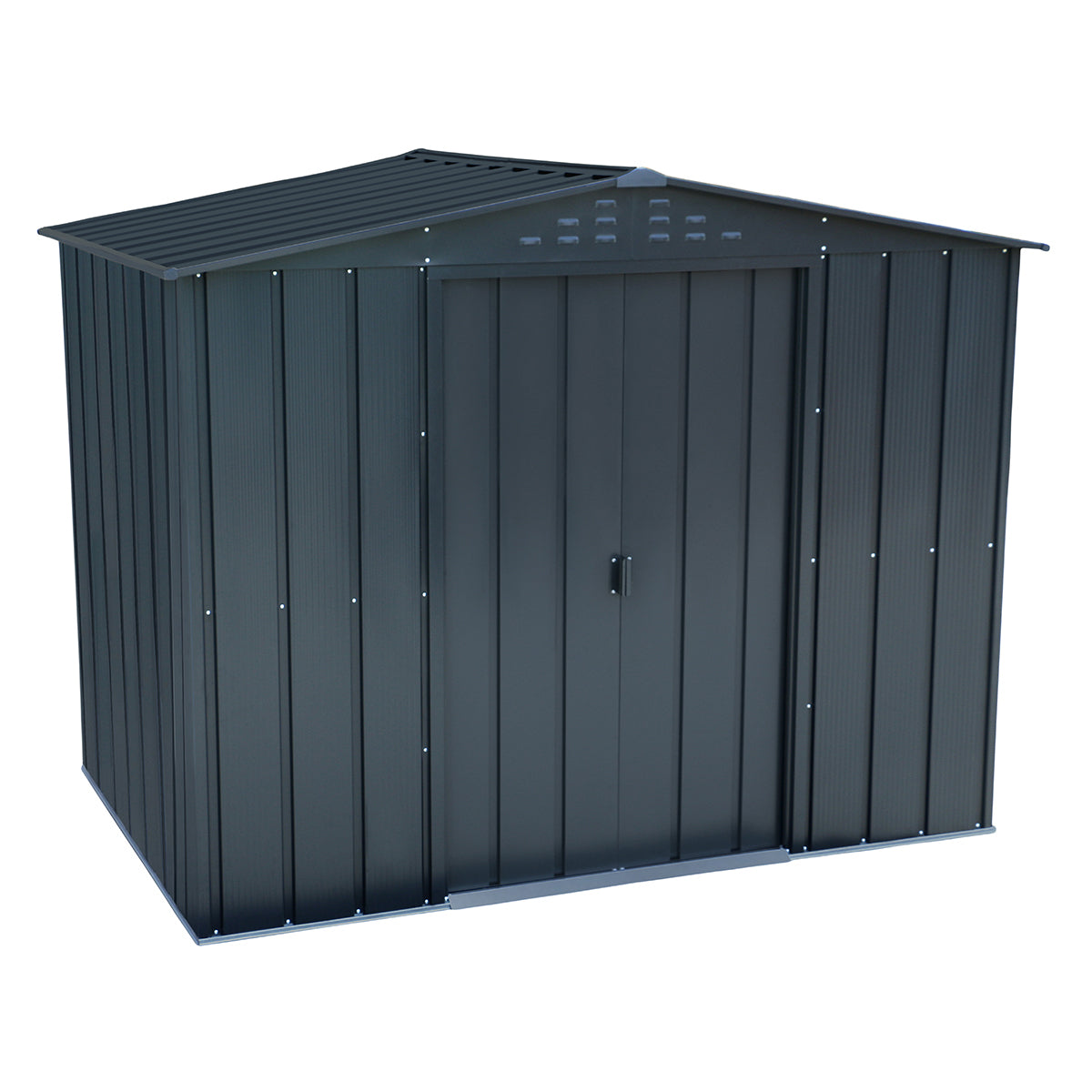 Duramax - Caseta Jardín - Top Titan 8x6 - Metal - Color Gris Antracita_0