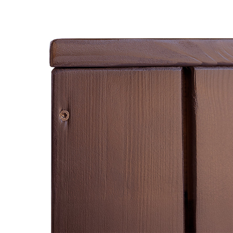 Jardinera Alta De Madera Autoportante 100 X 34,5 X 80 Cm Trendy Brown Hortalia_2