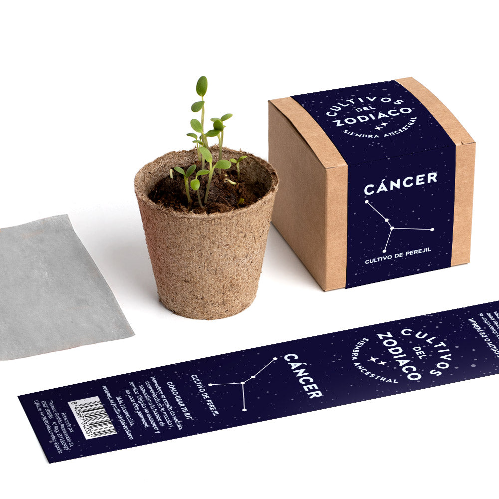 Cultivos del Zodiaco – Cáncer, Kit de Cultivo con Semillas de Perejil - Resetea_4