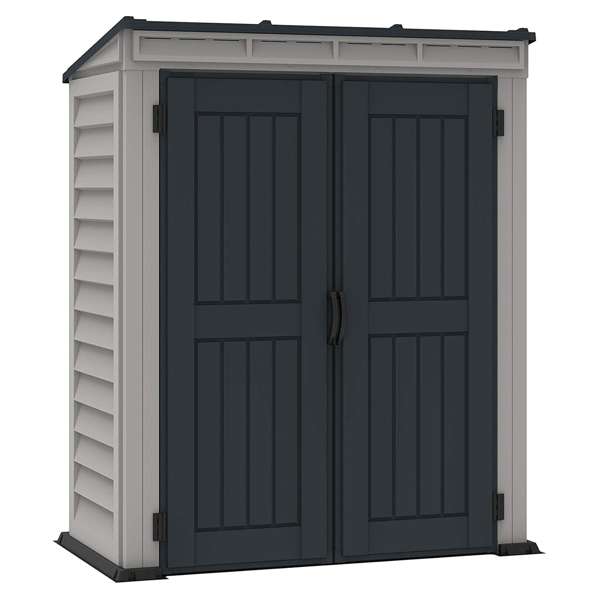 Caseta Jardín Yardmate Pent Plus 5×3 Pvc Gris Claro/oscuro_0