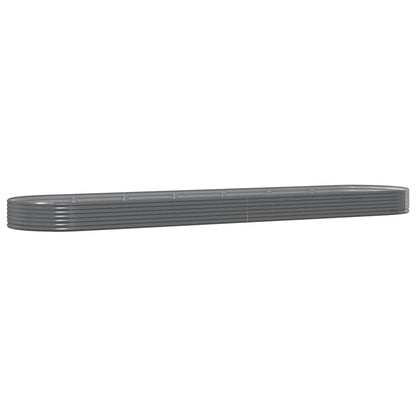 Jardinera Arriate Acero Galvanizado Gris 600x140x36 Cm_0
