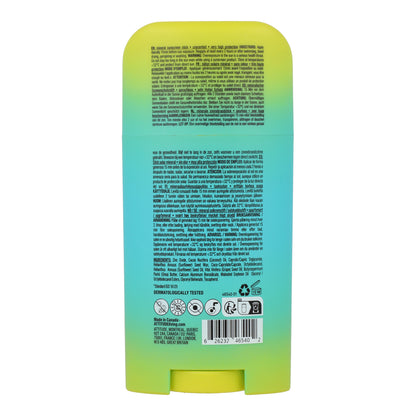 Mineral sunscreen Stick Face &amp; Body SPF 50 unscented Attitude Sunly 60 g