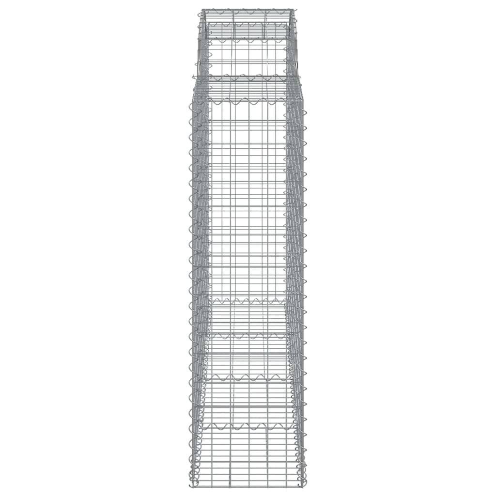 Cestas Gaviones 15 Uds Forma De Arco Hierro 200x50x140/160 Cm_4