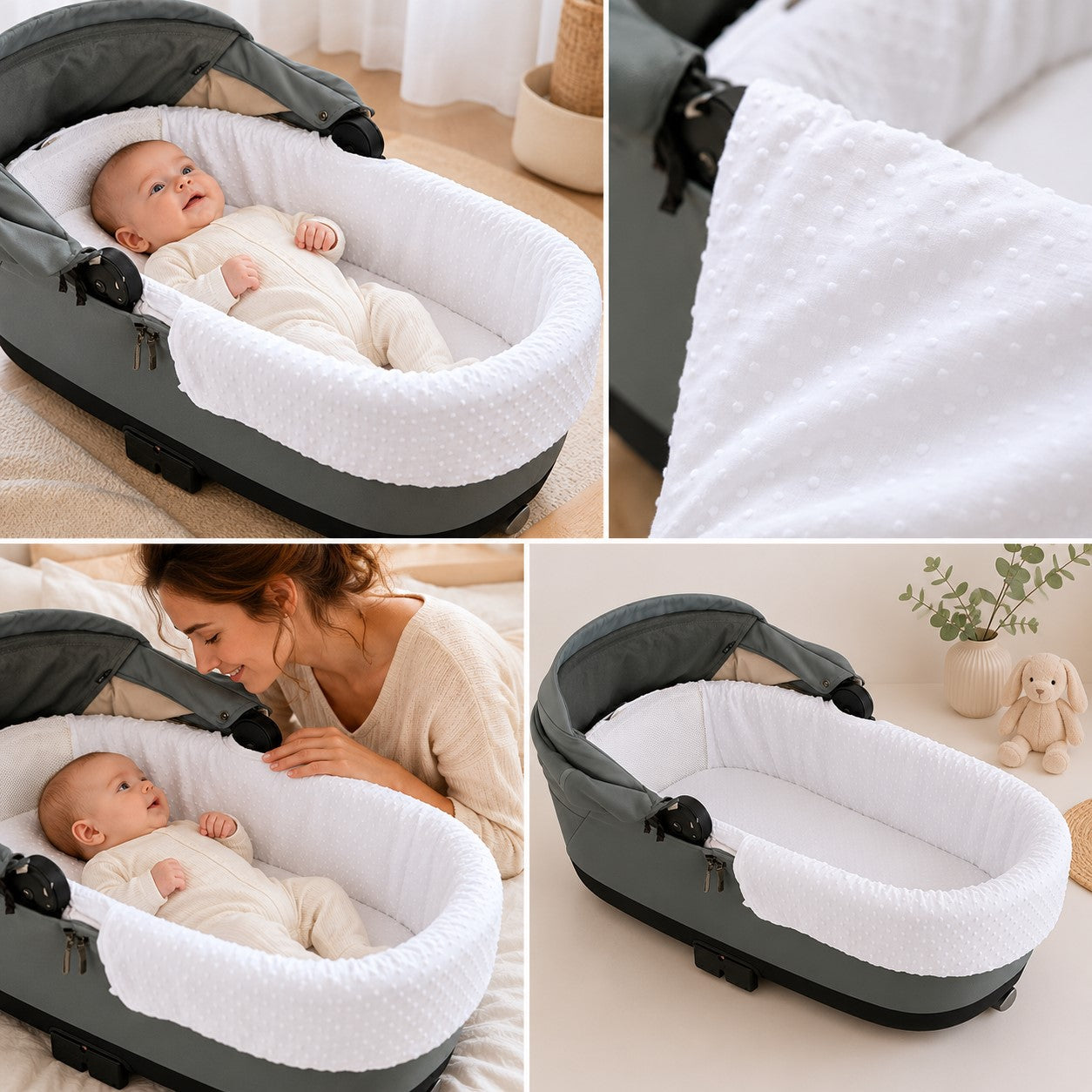 Funda Interior Capazo Cuco Universal Plumeti 80x32 Cm_4