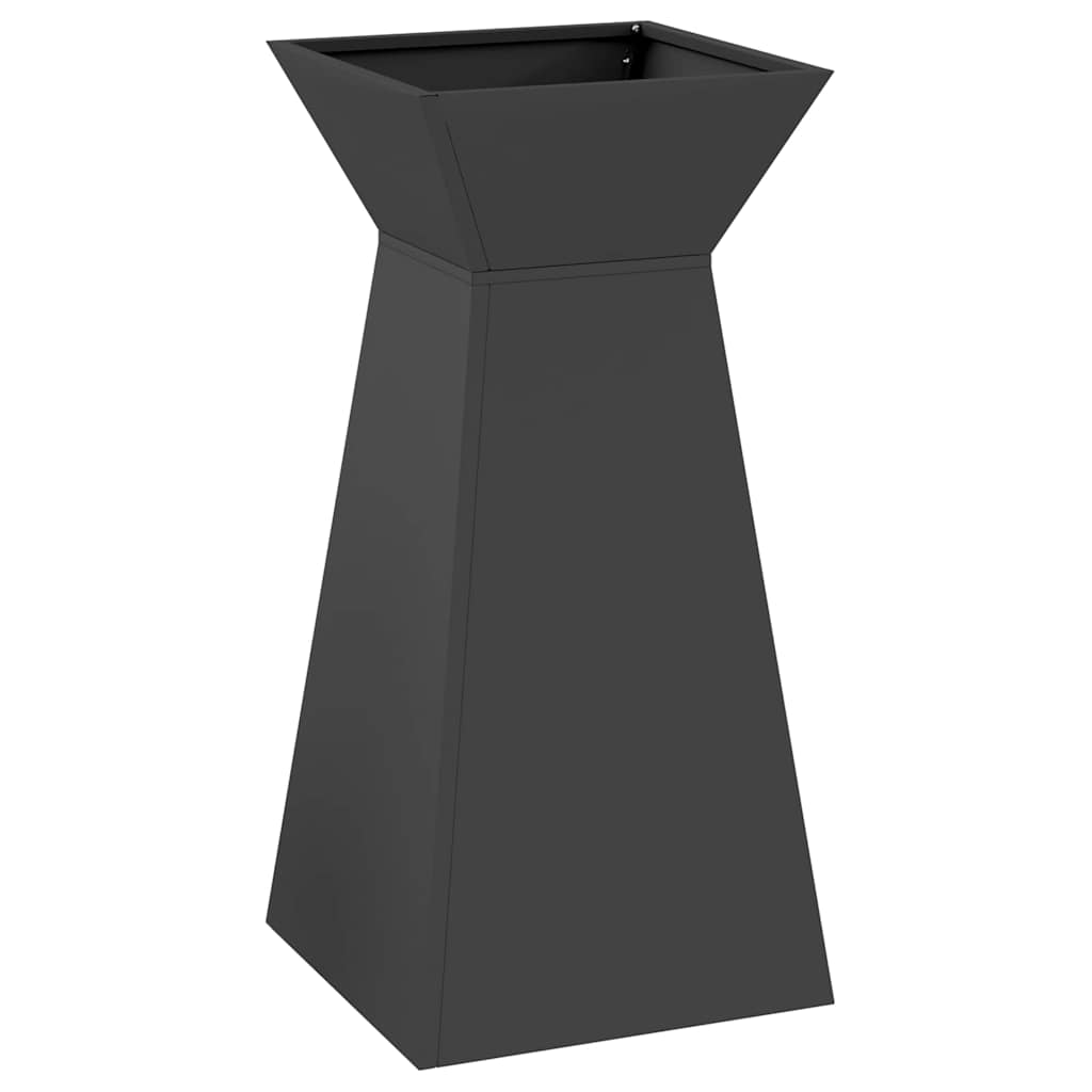 Maceta Pilar Negro 35 X 35 X 73 Cm_0