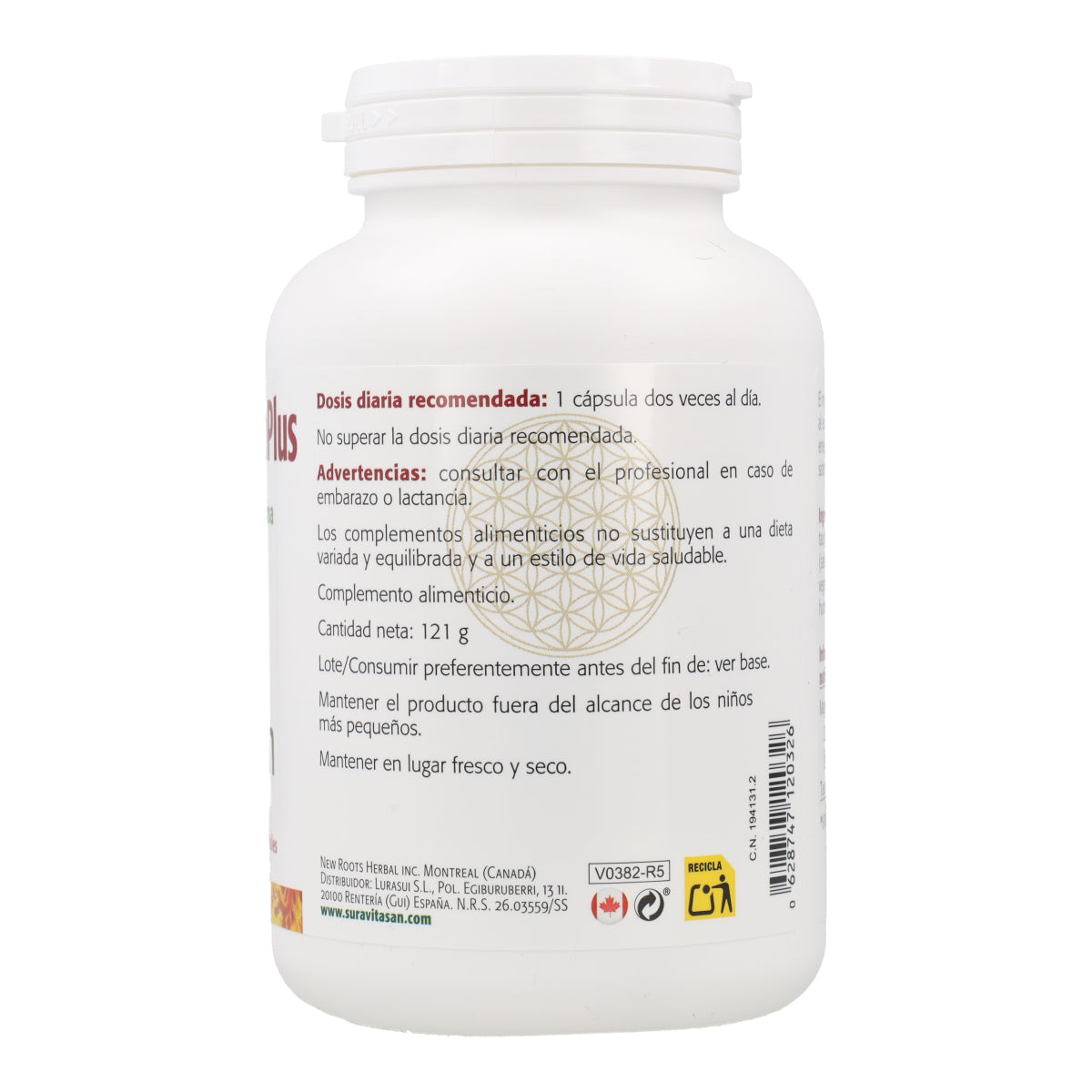 Magnesio Bisglicinato Plus 120 cápsulas Sura Vitasan