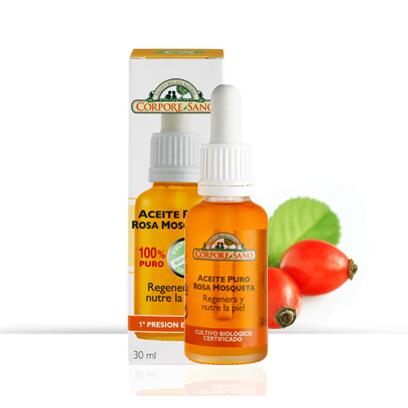 Aceite De Rosa Mosqueta antiarrugas y regenerante Corpore Sano 30 ml