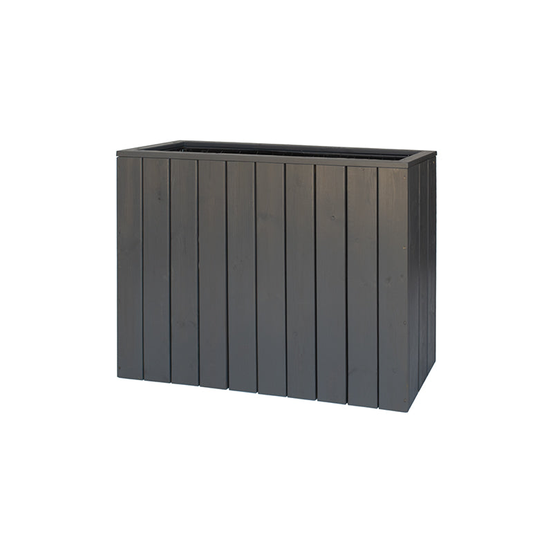 Jardinera Alta De Madera Autoportante 100 X 34,5 X 80 Cm City Grey Hortalia_0