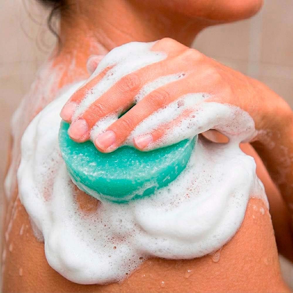4 Esponjas Jabonosas Varios Usos. Aroma Algodón. Ideal Para Viaje O Gym. Apta Todo Tipo De Piel. Con Aceite De Coco_1
