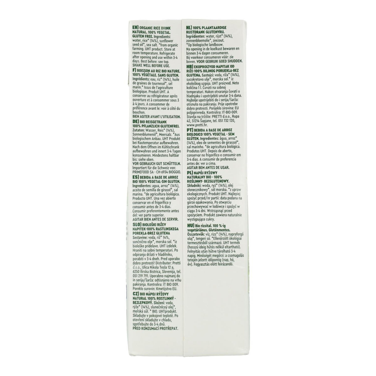 Pack 10 x Bebida de Arroz  Vitariz 1 L